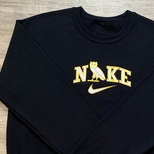 Mens Embroidered Drake OVO Sweatshirt Small